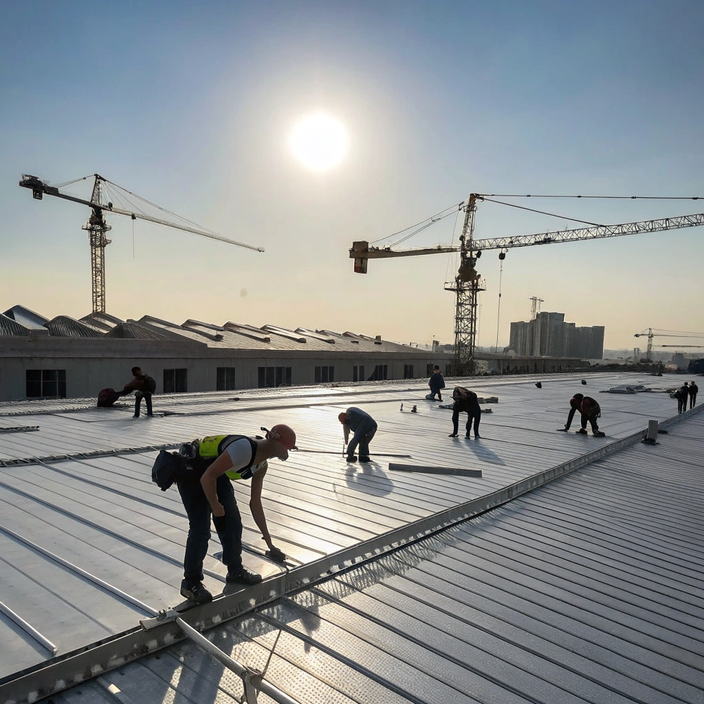 Large scale commercial roofing project