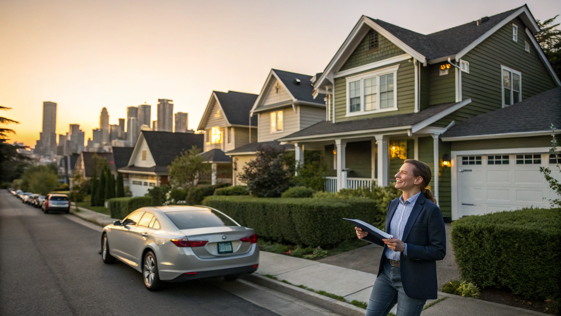 Traditional home listing with realtor signs and long wait times